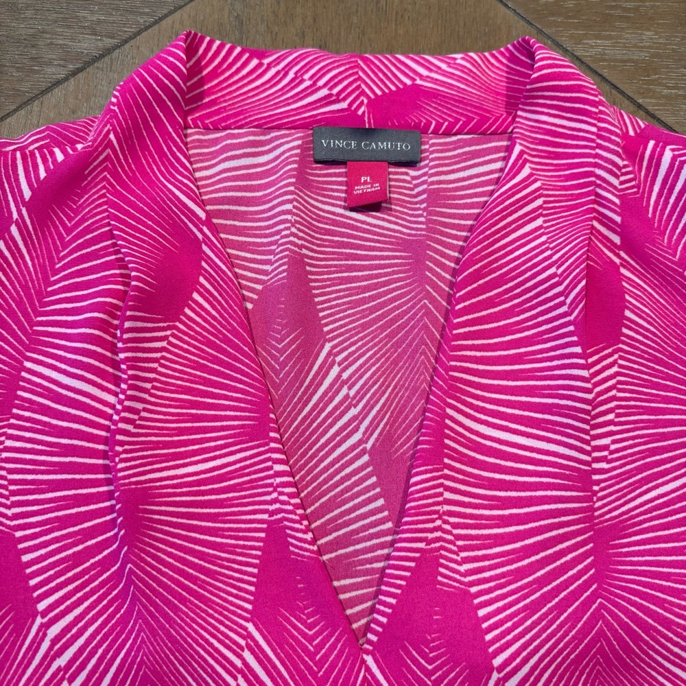 Vince Camuto Pink Sleeveless Women's Top Size PL - Picture 2 of 5